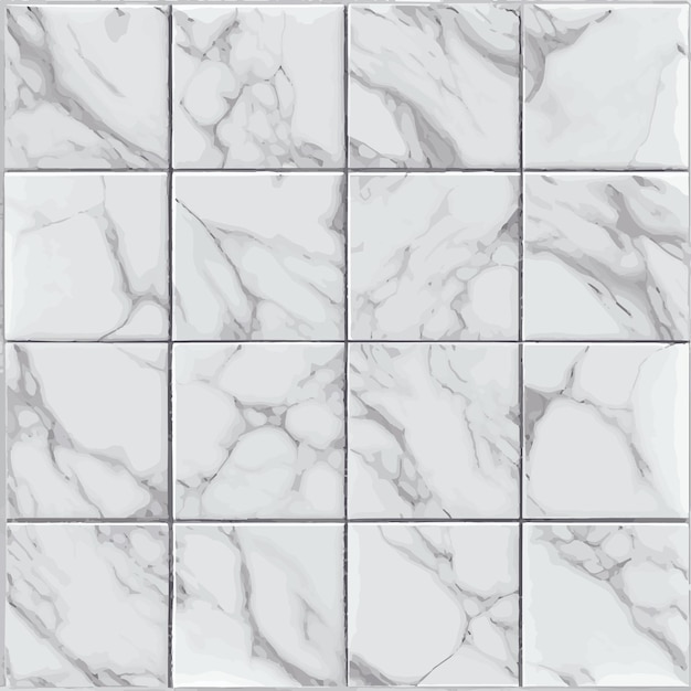 Vector light marble tile texture pattern background vector