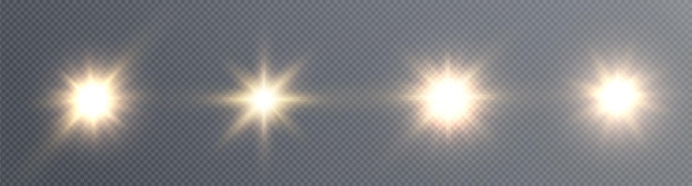 Light star gold png. Light sun gold png. Light flash gold png. vector illustrator.