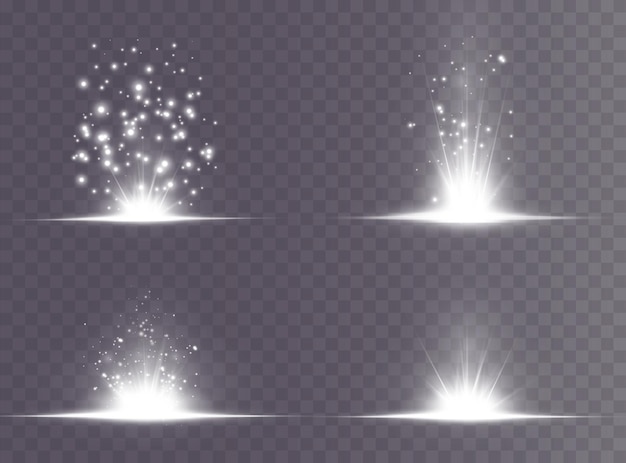 Light star white png. Light sun white png. Light flash white png. vector illustrator.