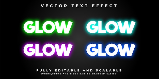 light text effect with dark background