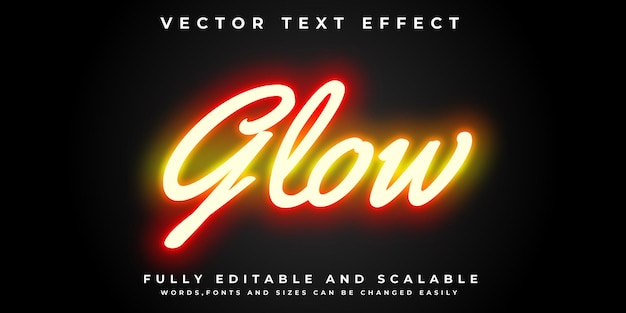 light text effect with dark background