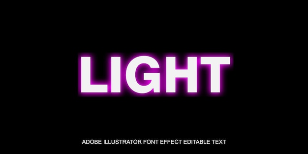 Light Text Effect