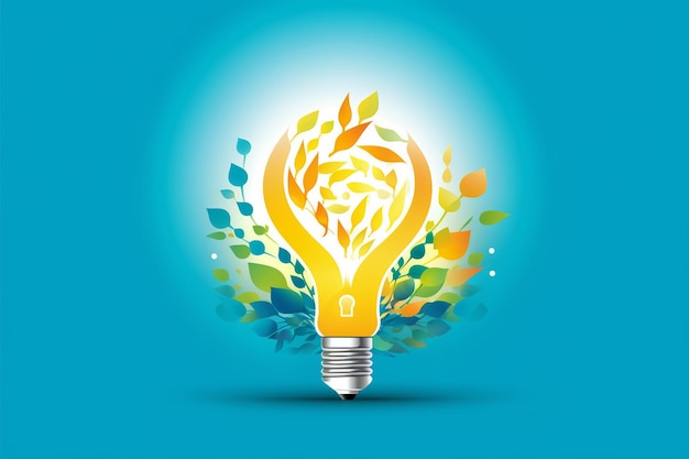 Vector lightbulb concept design for business