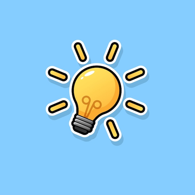 Lightbulb icon vector