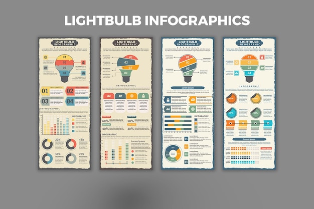 Lightbulb Infographic Template