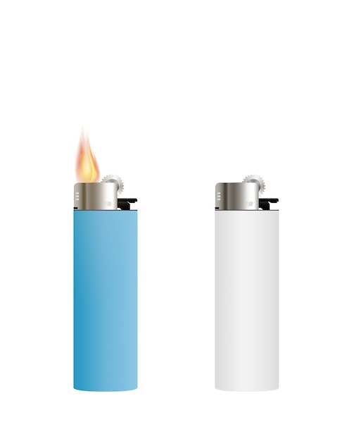 Vector lighter on a white background