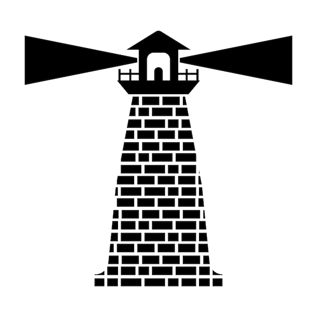 Lighthouse icon vector illustration logo template