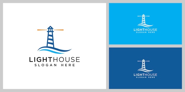 Lighthouse logo vector design template