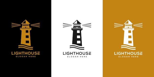 Lighthouse logo vector design template