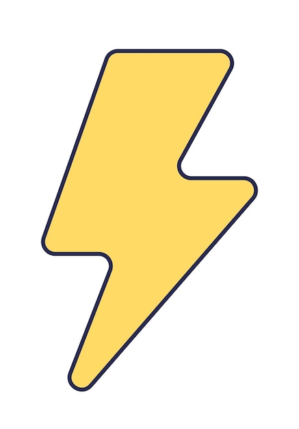 Lightning or bolt flash breaking news sticker