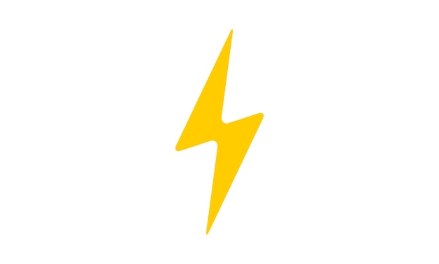 Lightning Bolt vector icon. Electric bolt flash icon. Power energy symbol. Thunder icon