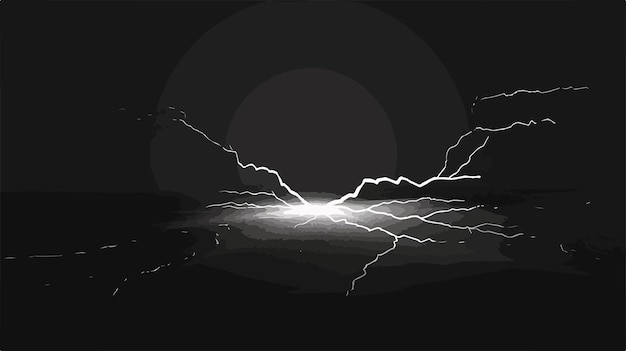 Vector a lightning bolt with a dark background and a black background with a white background