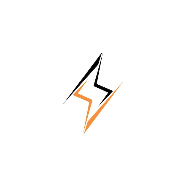 Lightning electric power logo