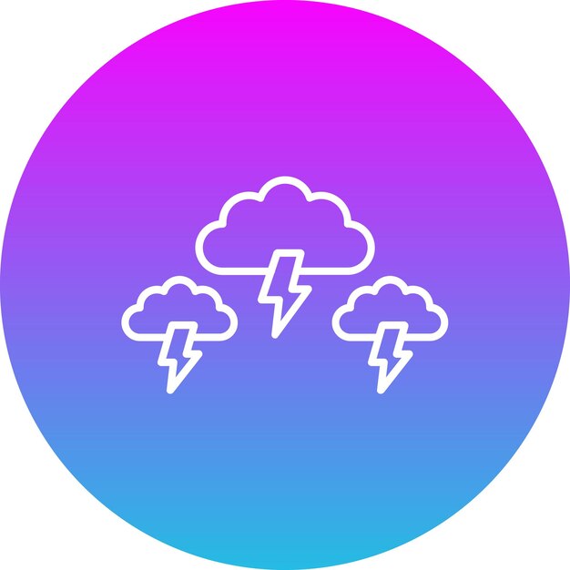 Vector lightning icon