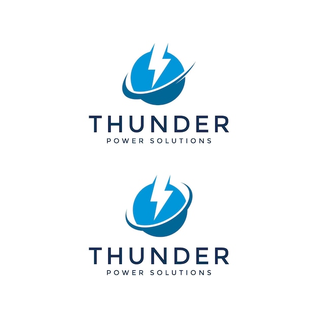 Lightning Logo Design Template Download