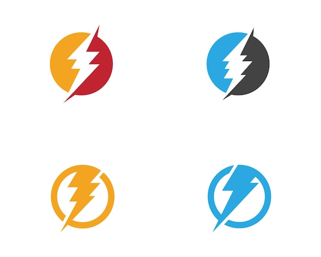 Lightning Logo Template vector icon