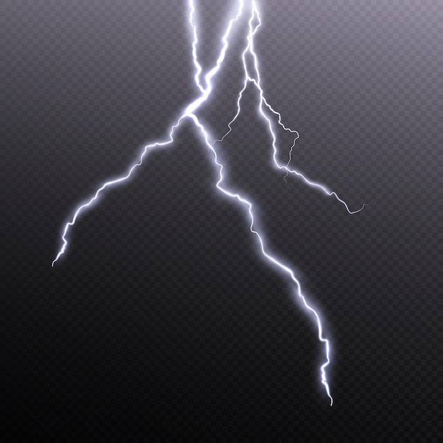 Lightning, thunderstorm, inclement weather, thunder rolls, for design and vector illustration.