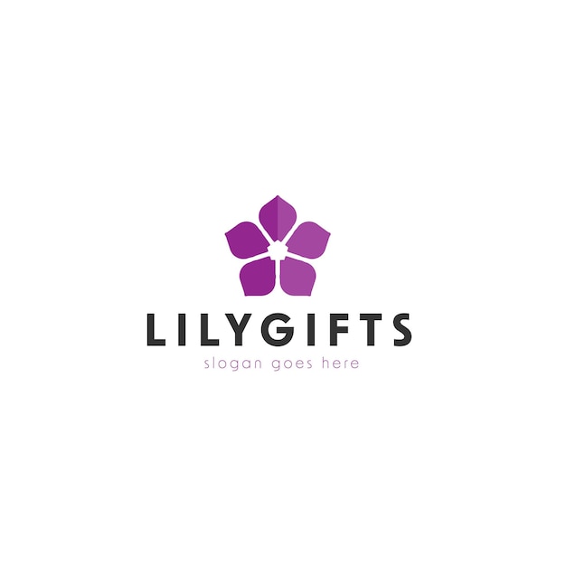 Lily Gift Vector Logo Design