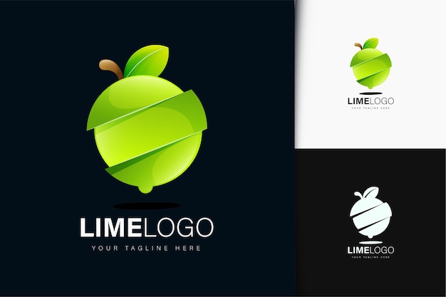 Lime logo design with gradient