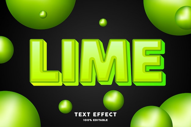 Lime style text effect