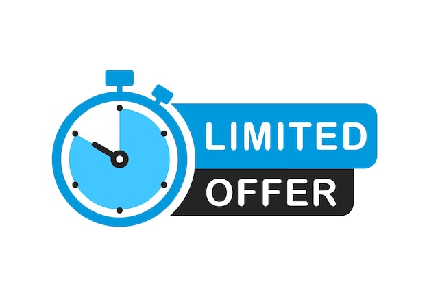 Limited offer banner with timer Last offer label