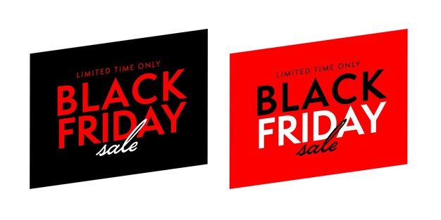 Limited time only Black Friday sale tag sticker