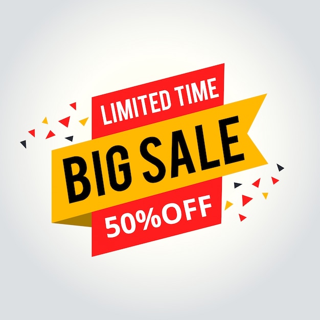 Limited Time sale tag, Big sale tag