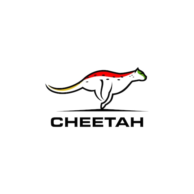 Line art Cheetah logo