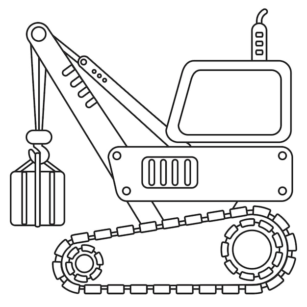 Line Art Drawing For Kids Coloring Page