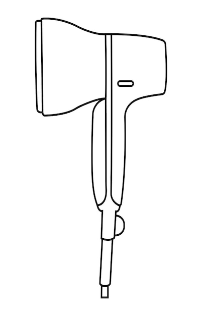 Line art electric hair dryer