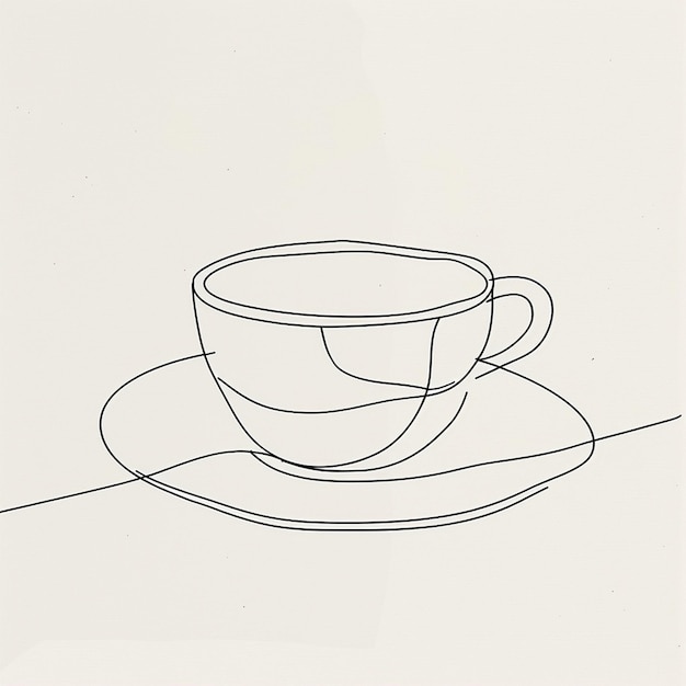 Line art Minimalist Design Drawing Vector