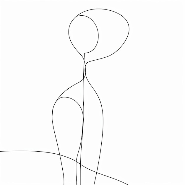 Line art Minimalist Design Drawing Vector