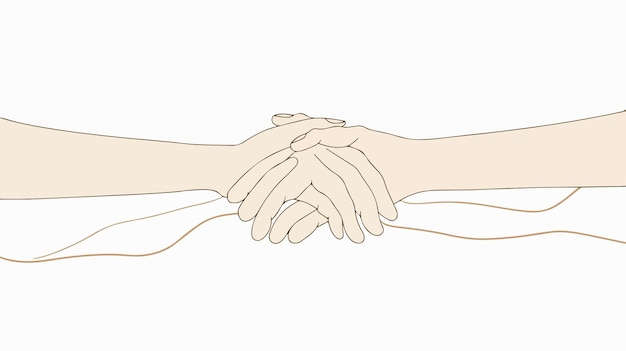 Vector a line of hands holding each other with the words  hands together  on the top