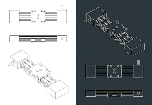 Linear actuator drawings