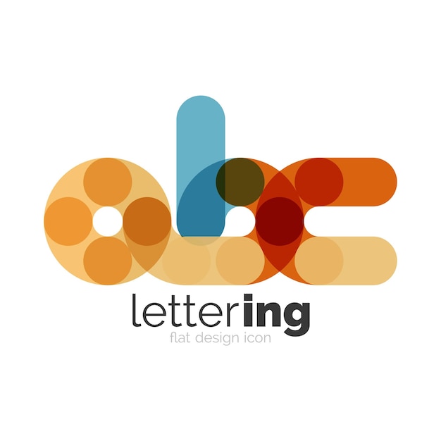 Linear business logo letter