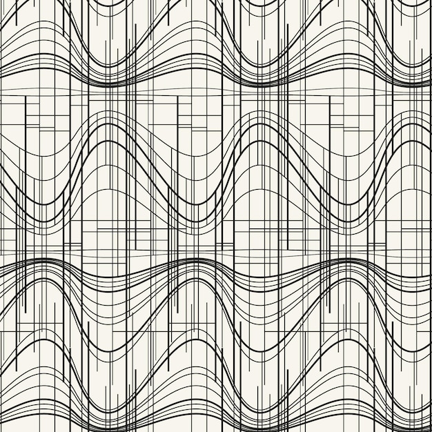 Linear flat abstract lines pattern