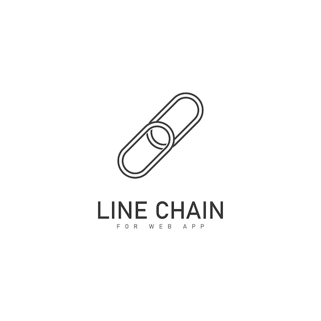 Link chain flat icon illustration vector