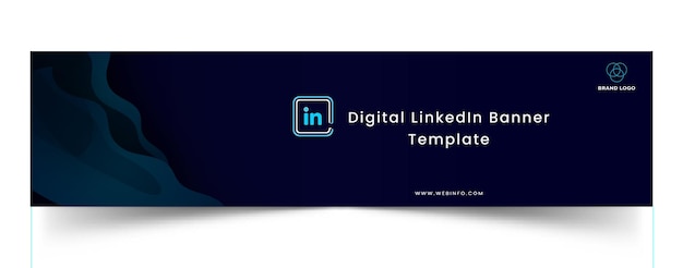 Vector linkedin banner premium cover template design vector minimal and fantastic