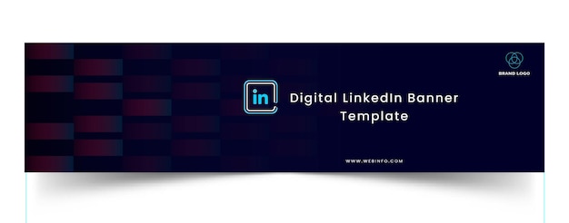 LinkedIn Banner Premium Cover Template Vector Design And Clipart