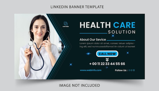 LinkedIn Banner Premium Vector Template