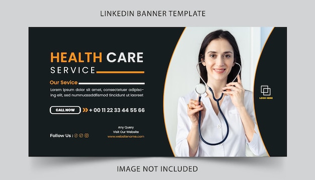 LinkedIn Banner Premium Vector Template