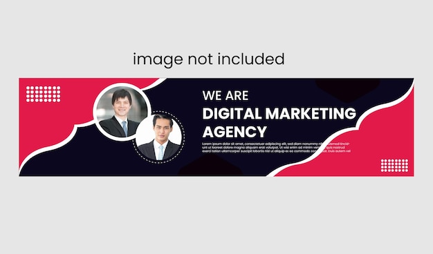 linkedin banner template for marketing agency