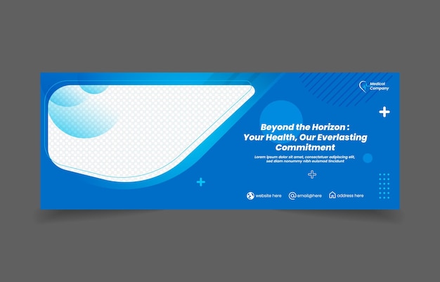 Vector linkedin facebook social media cover banner template design vector eps