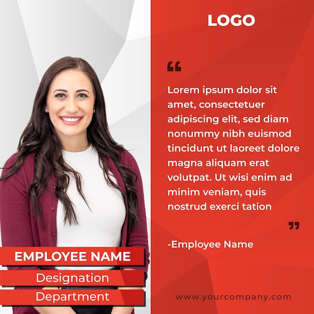 LinkedIn welcome banner for new employee and testimonial