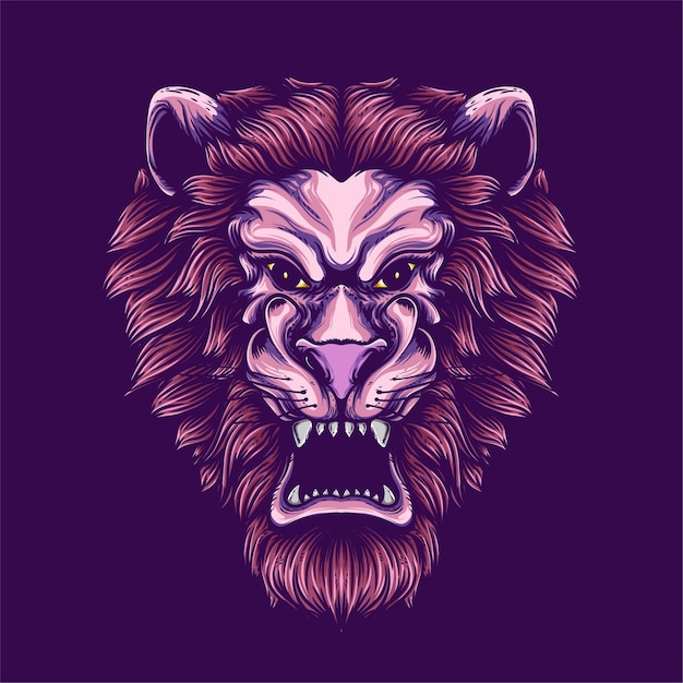 lion artwork illustration