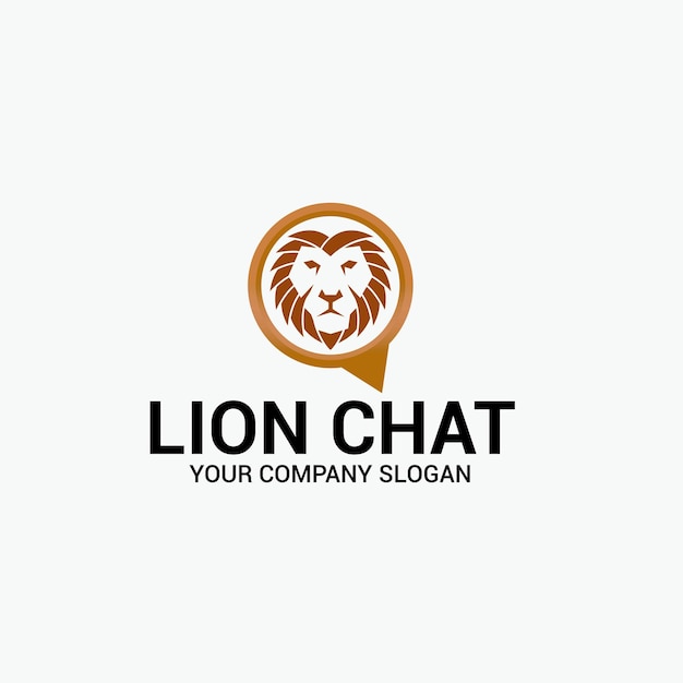 Lion chat logo