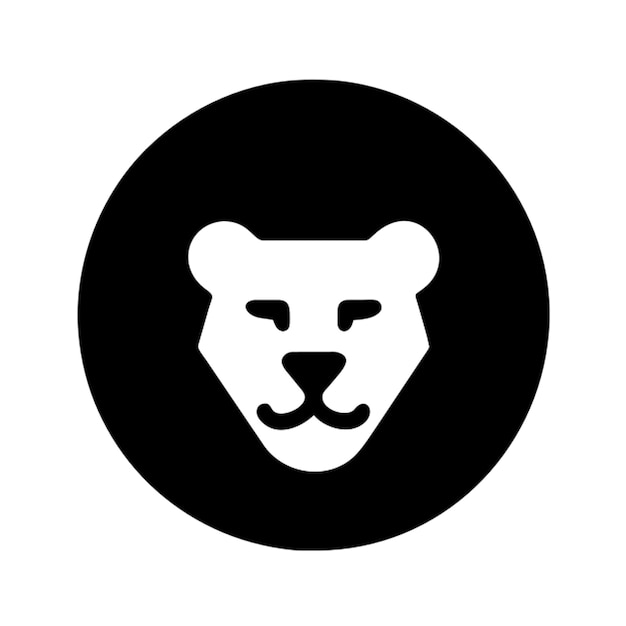 lion face pictogram