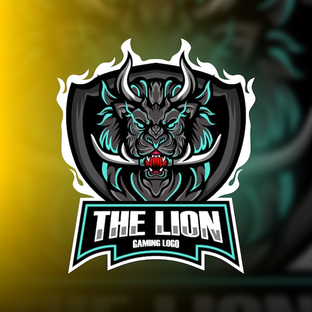 The Lion gaming mascot logo