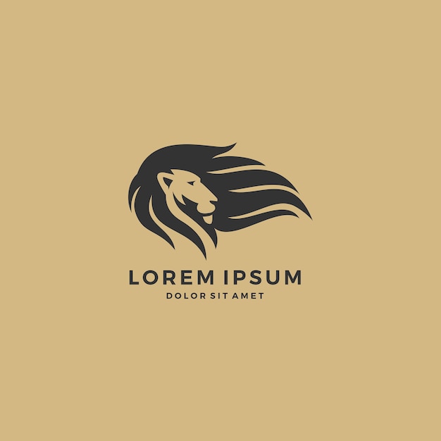 lion hair logo