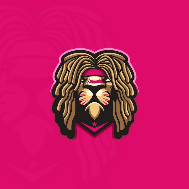 lion head design with vector